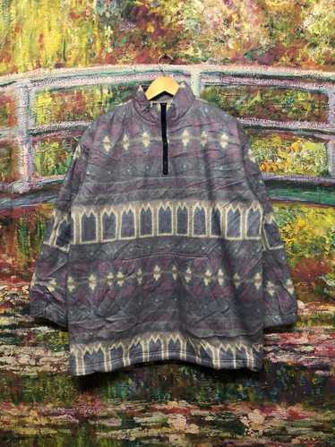 Japanese Brand Aztec Chimayo Half Zipper Fleece J… - image 1