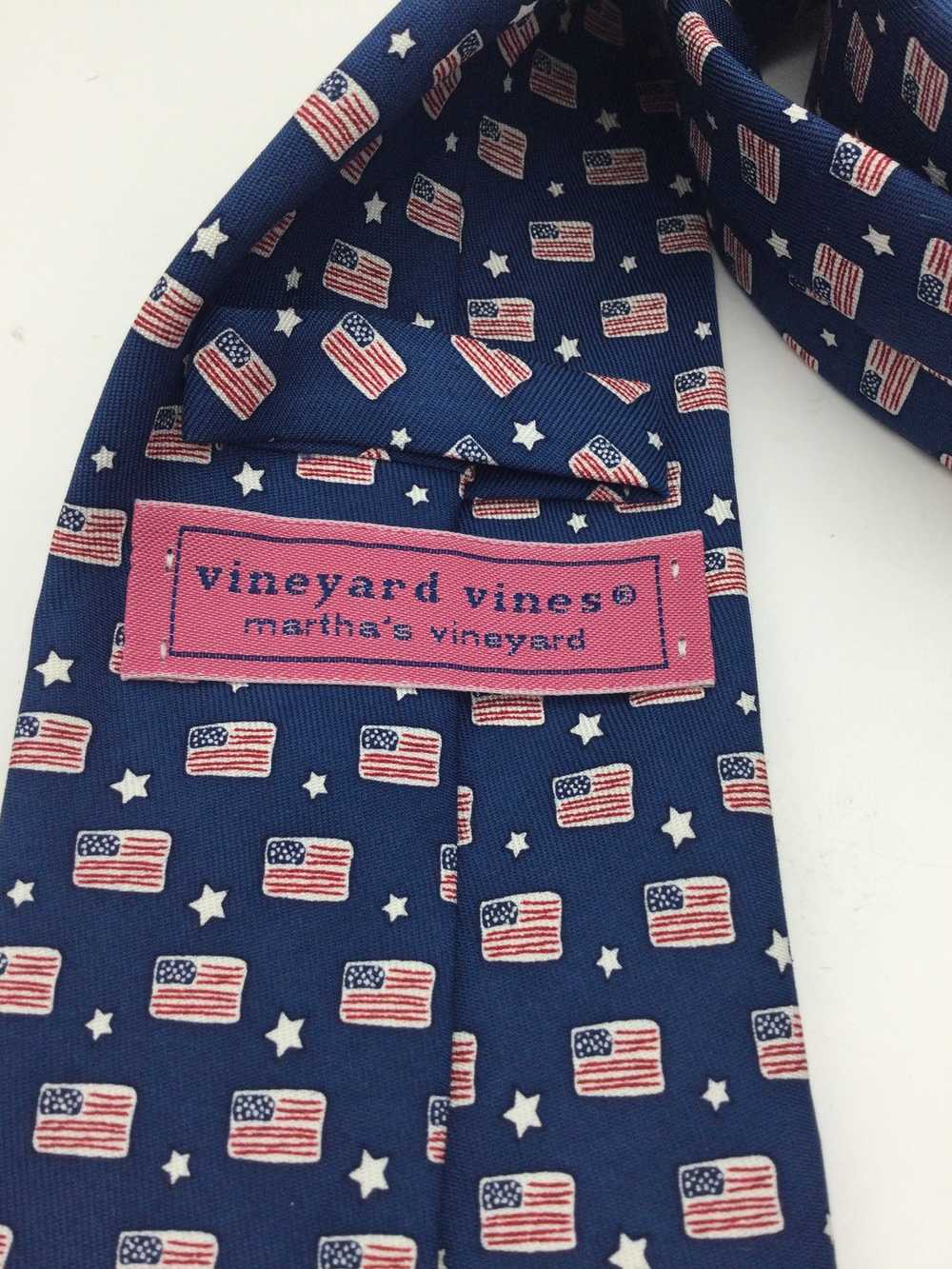 Vineyard Vines Vineyard Vines Flags & Stars Tie - image 4