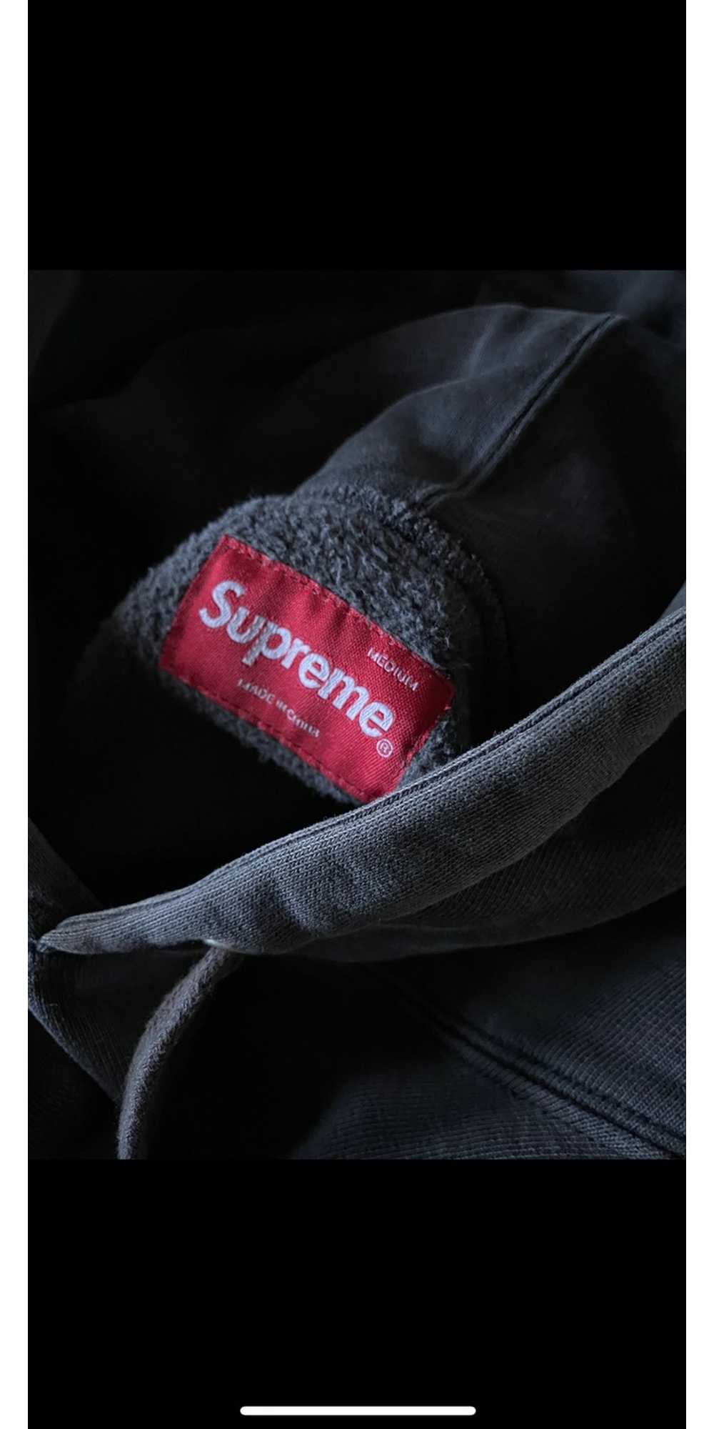 Supreme Overdyed embroidered supreme hoodie - Gem