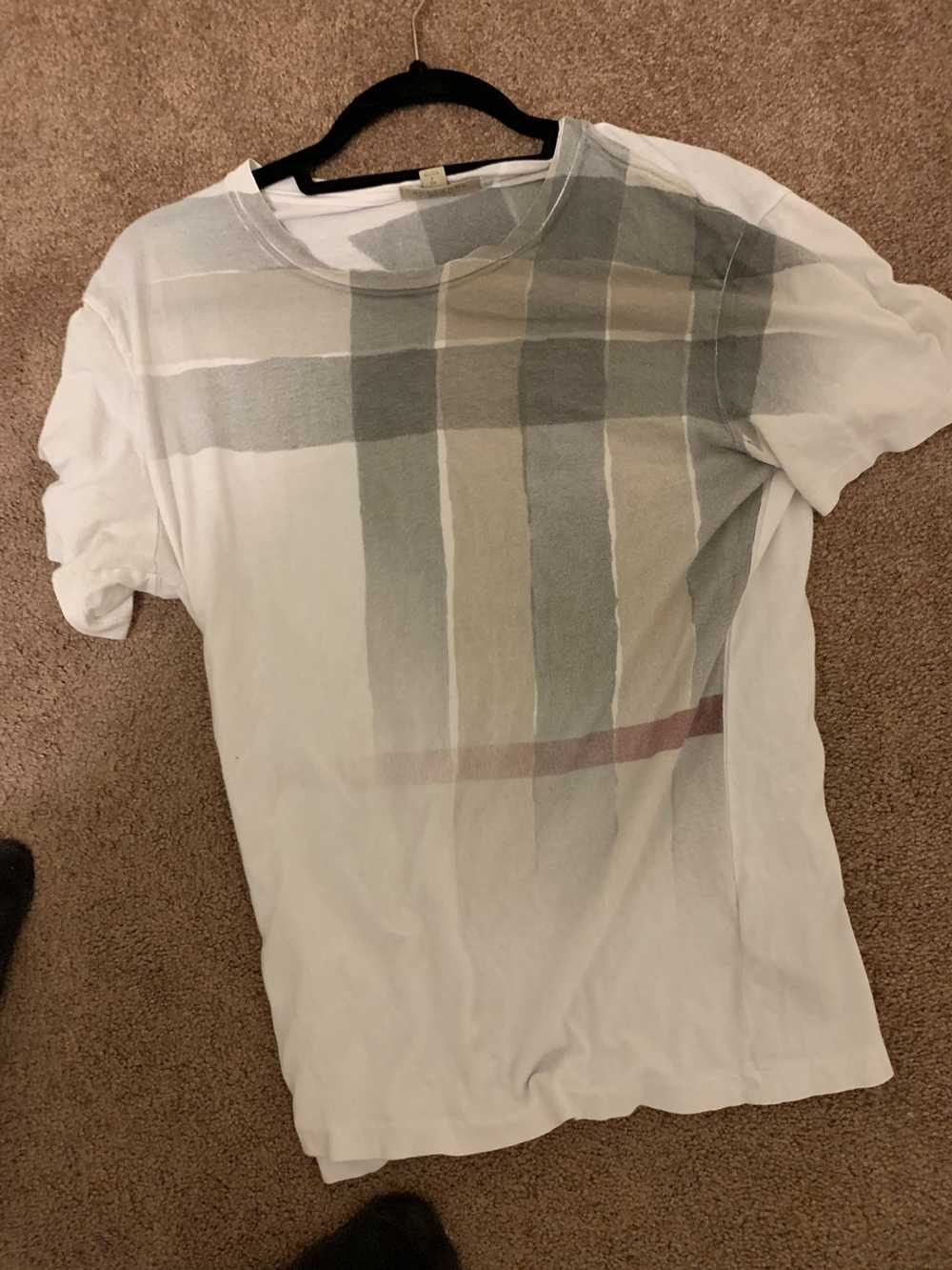 Burberry Burberry white tee with faded pattern - Gem