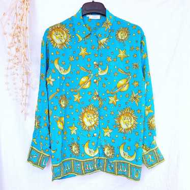 Nazareno Gabrielli VINTAGE BLOUSE COSMIC ITALIAN … - image 1