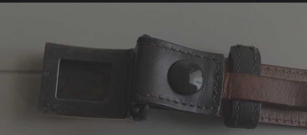 Polo Ralph Lauren Dark Brown leather belt with si… - image 3