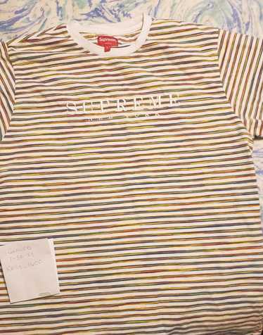 Supreme static cheap stripe tee