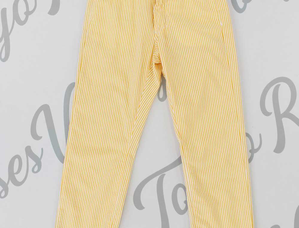 Versace Jeans Orange Stripe Pattern Long Pants - image 2