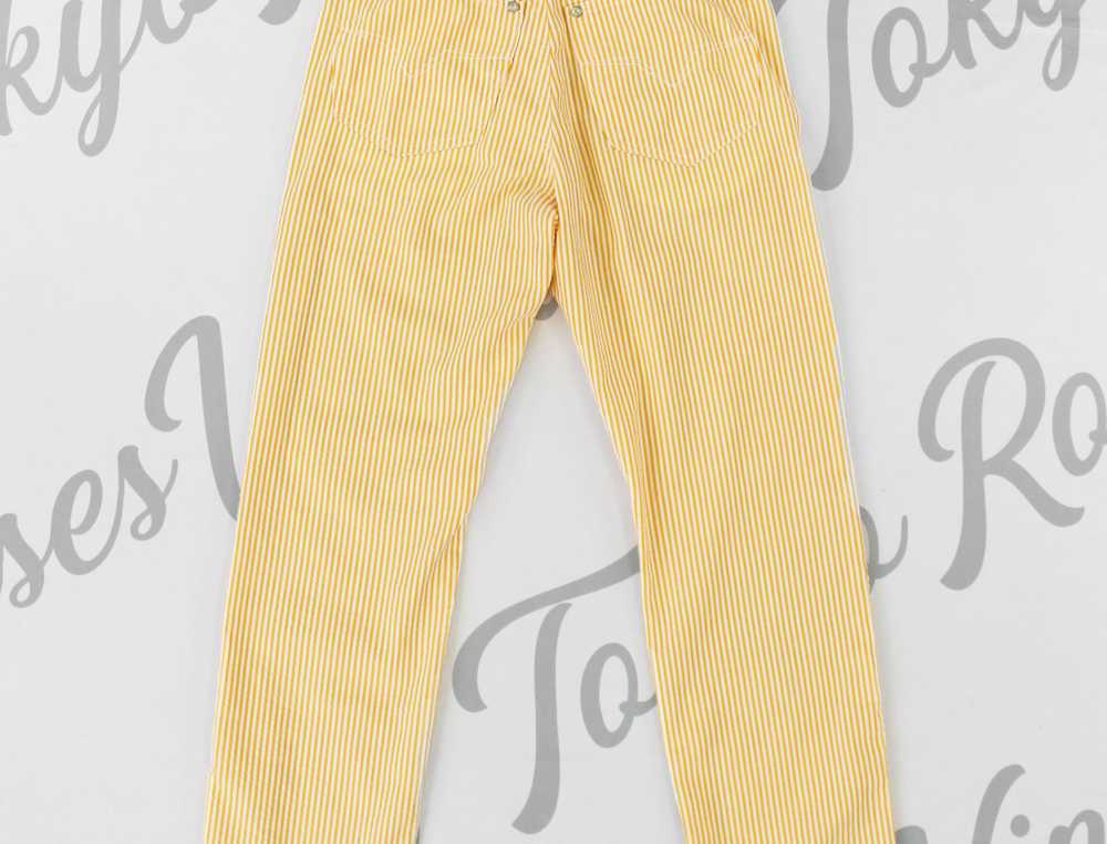 Versace Jeans Orange Stripe Pattern Long Pants - image 3