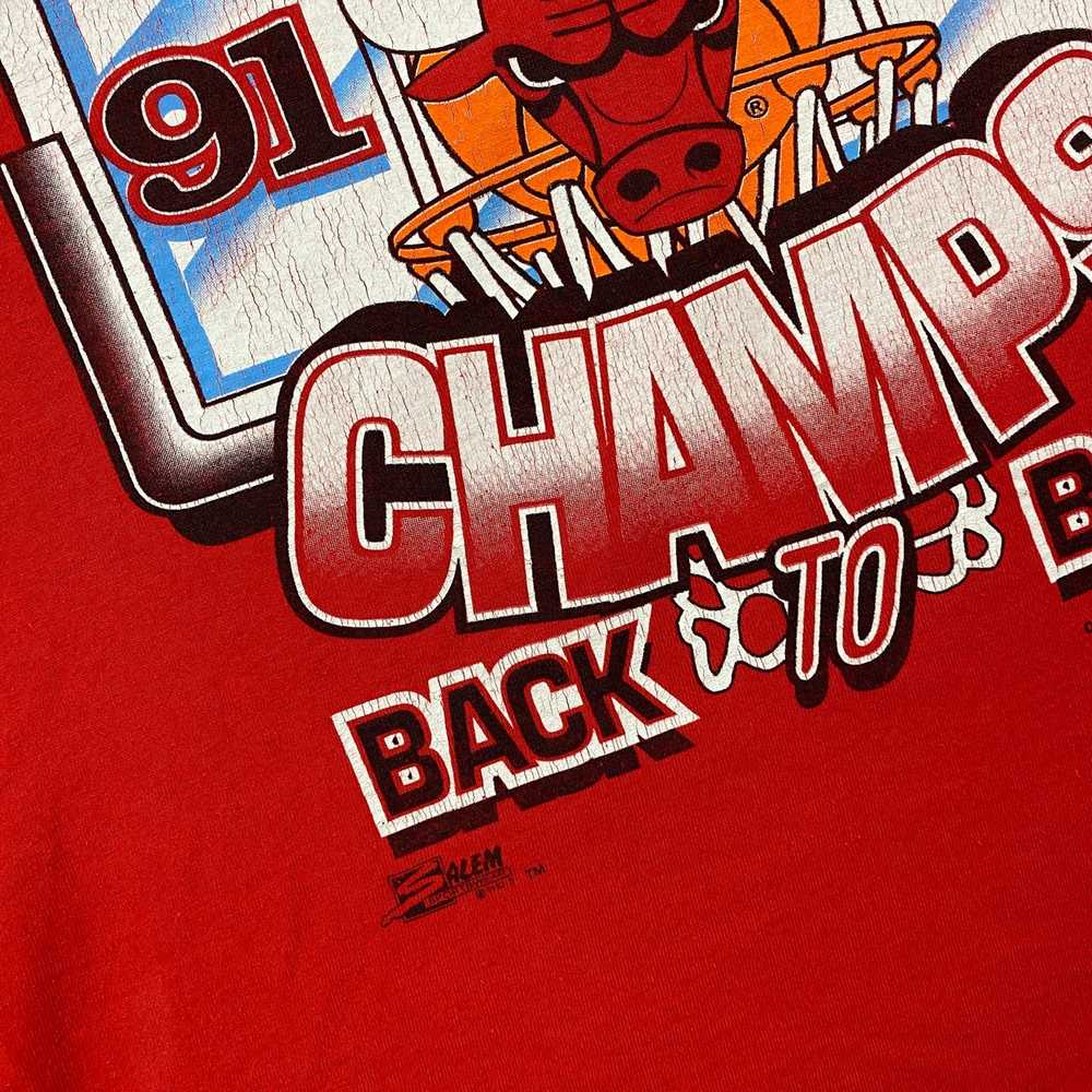 Vintage Back to Back NBA Champion Chicago Bulls S… - image 3