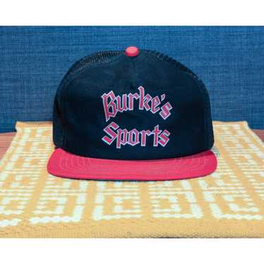 New Era × Trucker Hat × Vintage Burke's Sports Ne… - image 1
