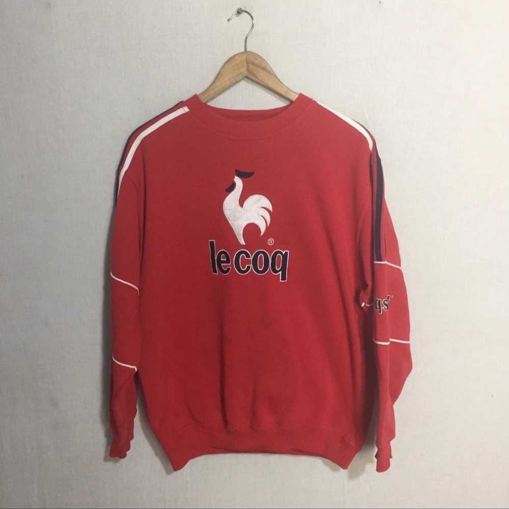 Le Coq Sportif Le coq sportif sweatshirt red colo… - image 1