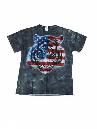 Liquid Blue Liquid Blue Tiger Tee USA Acid Wash Ti