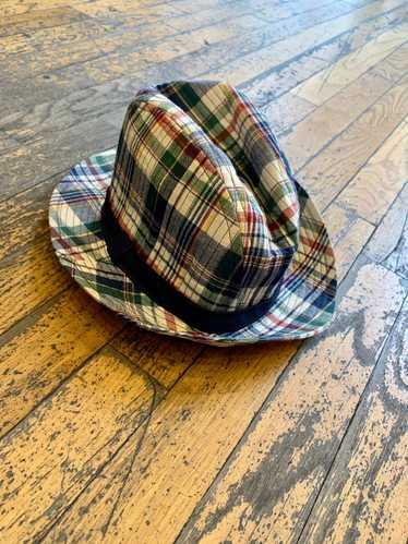 Fedora × Hat × Vintage Vintage plaid fedora hat