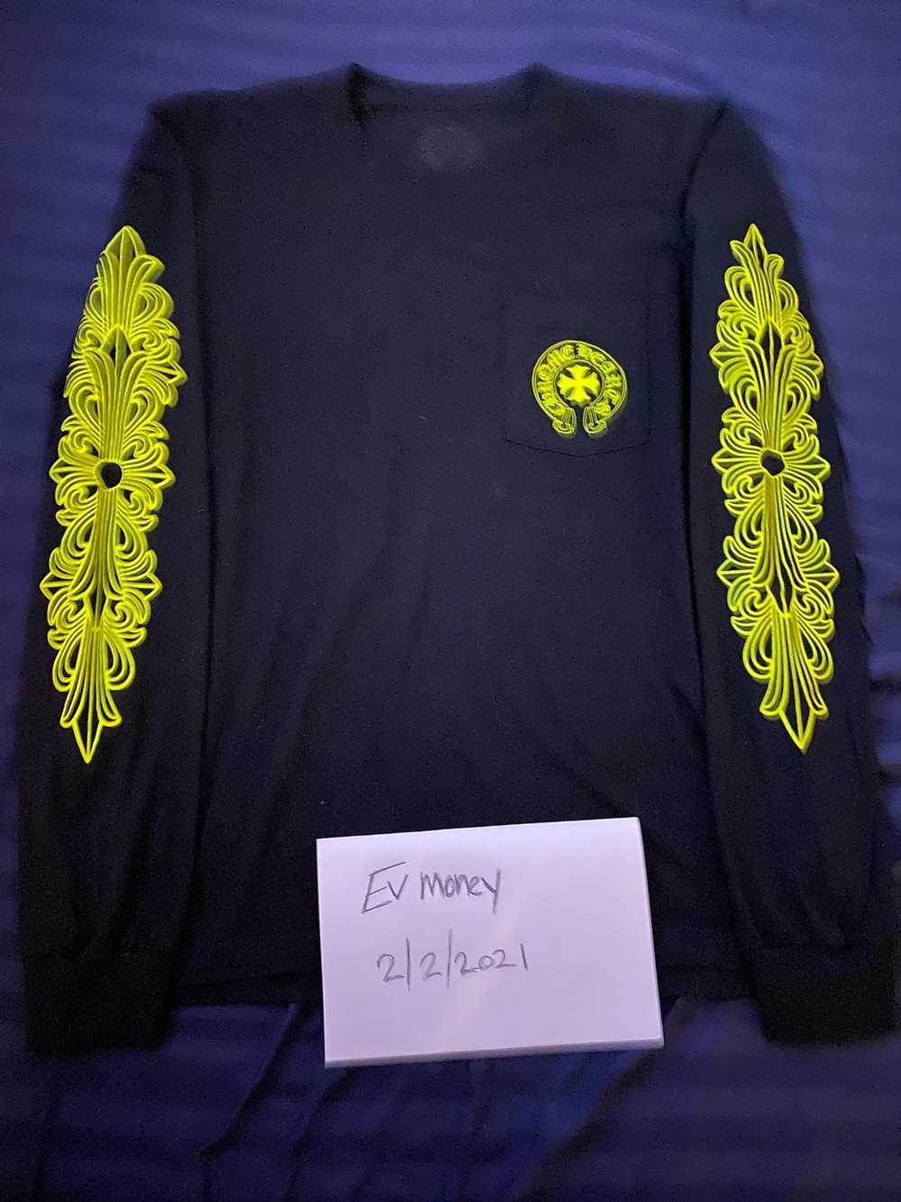 Chrome Hearts Lime green logo long sleeve - Gem