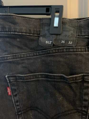 Levi's Charcoal black 512 Levi jeans