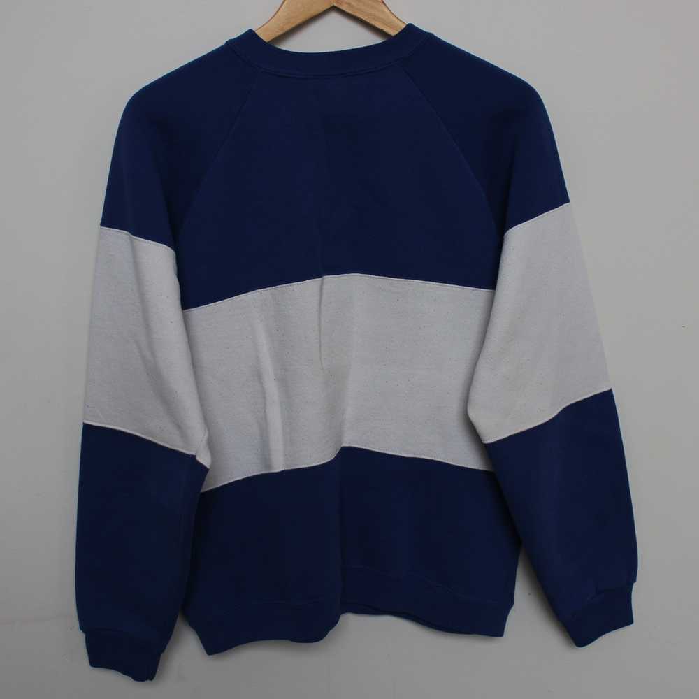 Made In Usa × Vintage 1980's Striped Crewneck - image 3