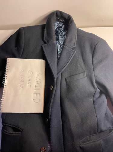 Ted Baker Ted Baker Navy Wool Trench Coat