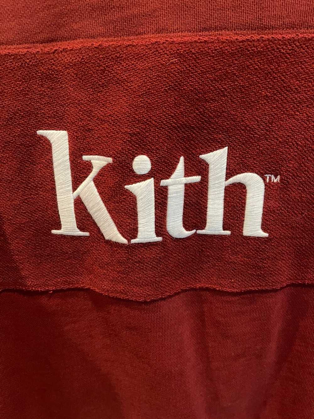 Kith Kith Paneled Williams Crewneck - Maroon - Gem