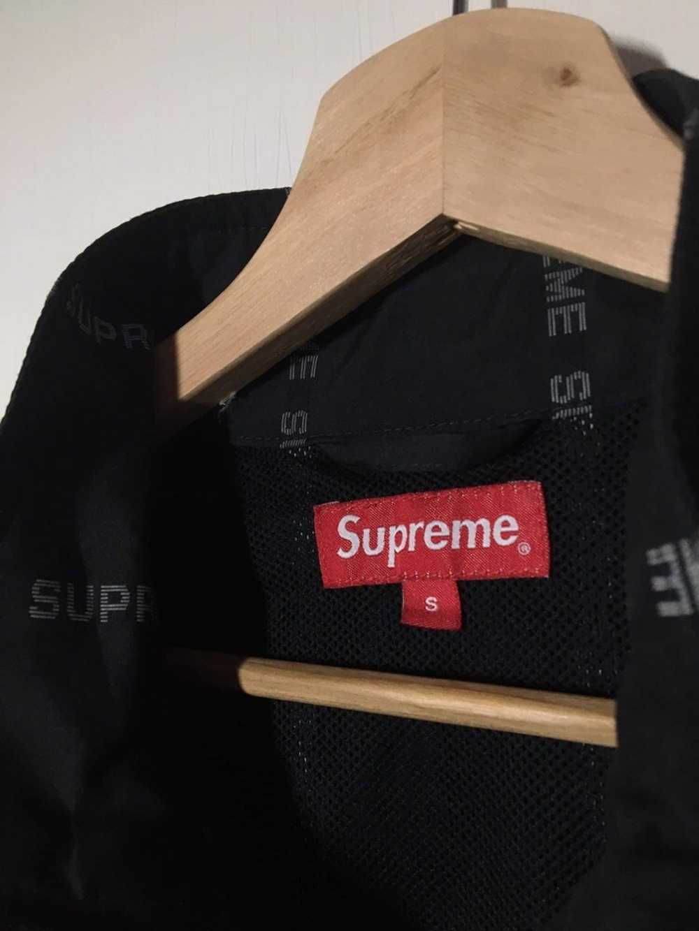 Supreme Reflective Text Track Jacket - Gem