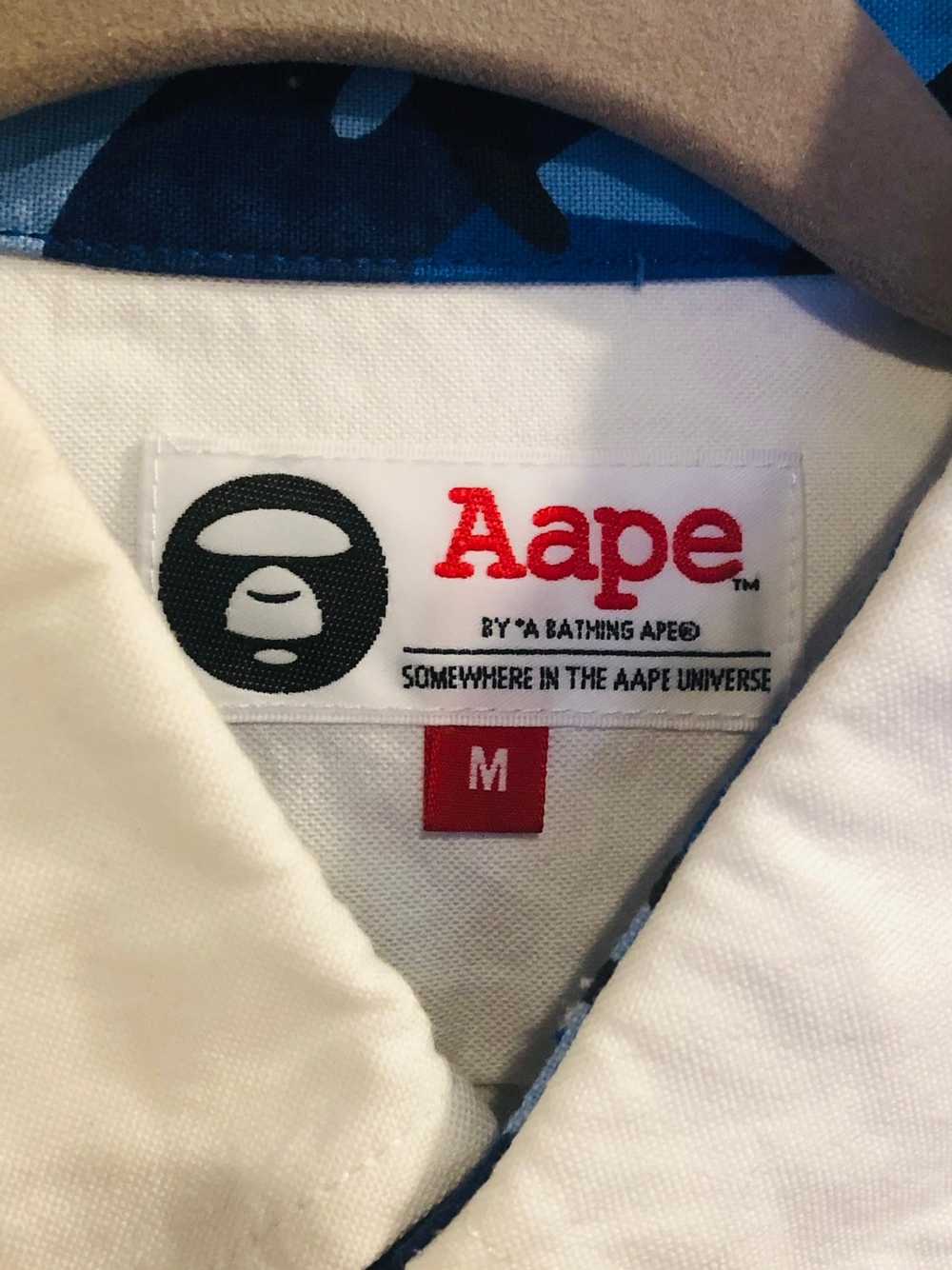 Aape Aape Blue Camo Button Up (White) - image 2