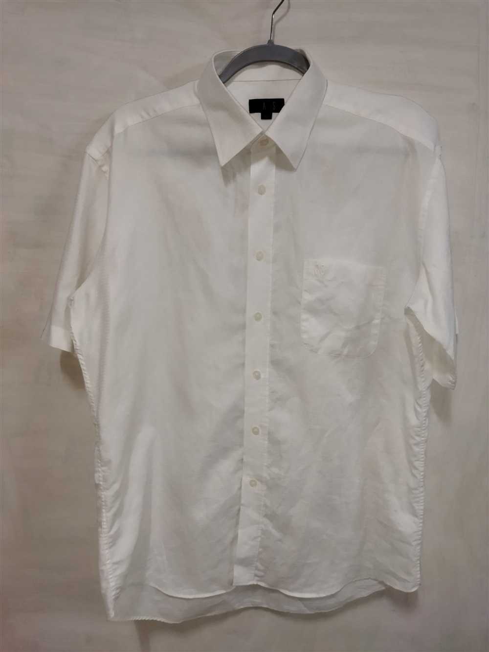 Daks London Daks London White Button Up Short Sle… - image 1