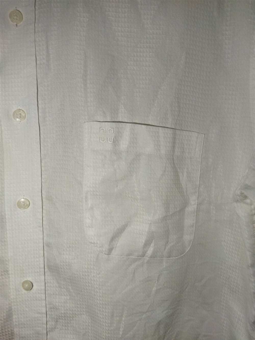 Daks London Daks London White Button Up Short Sle… - image 3