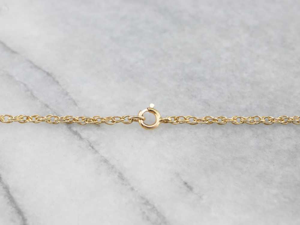 14K Gold Rope Chain Necklace - image 4