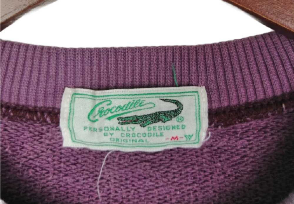 Very Rare × Vintage Vintage!! Crocodile Crewneck … - image 5