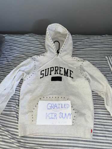 Supreme studded hooded outlet sweatshirt