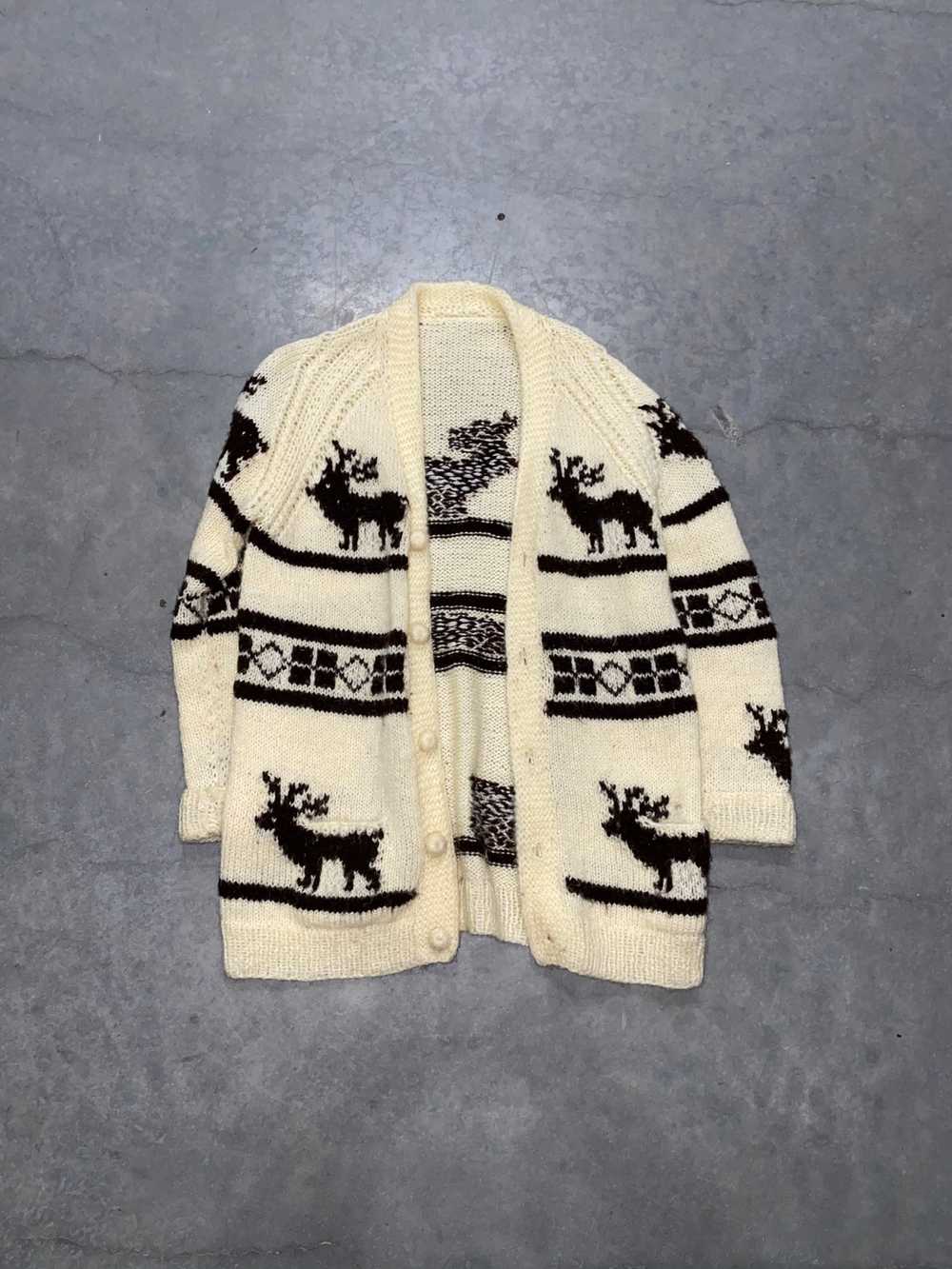 Vintage vintage 80s wool cardigan - image 1