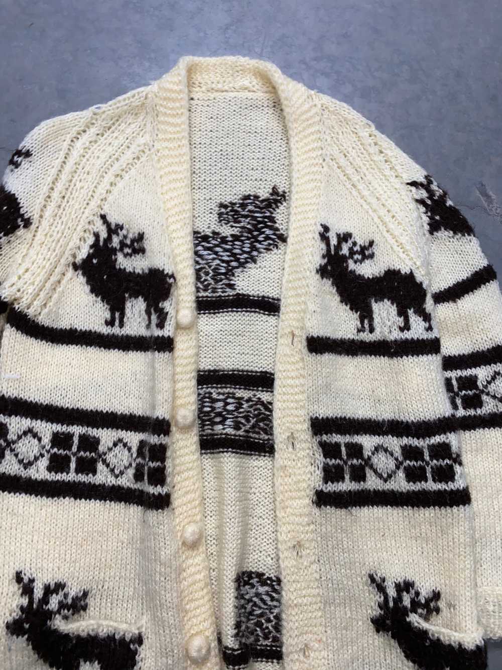 Vintage vintage 80s wool cardigan - image 2