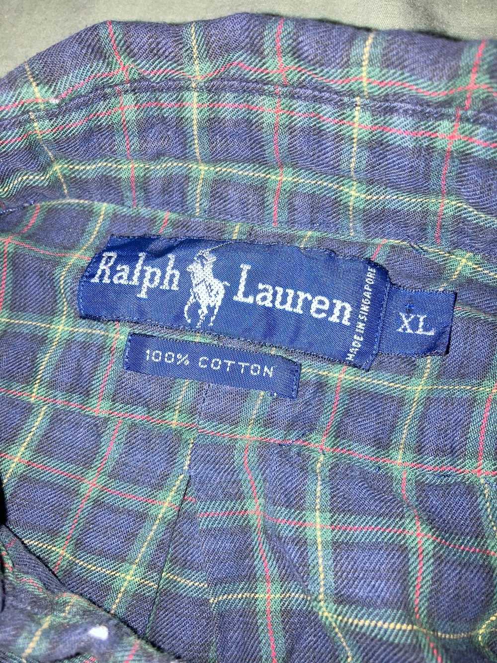 Polo Ralph Lauren Vintage polo plaid button up - image 4