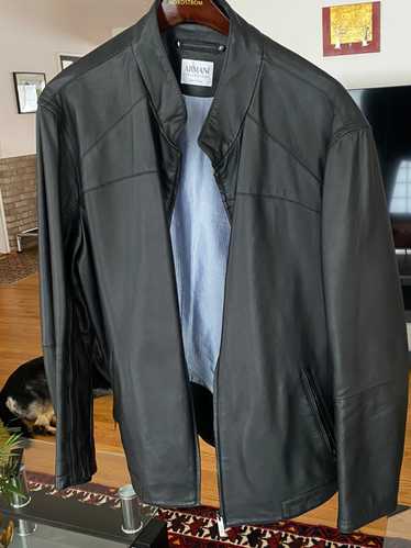 Armani Armani collezioni Leather Jacket