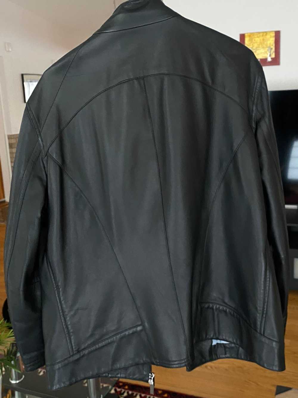 Armani Armani collezioni Leather Jacket - image 2