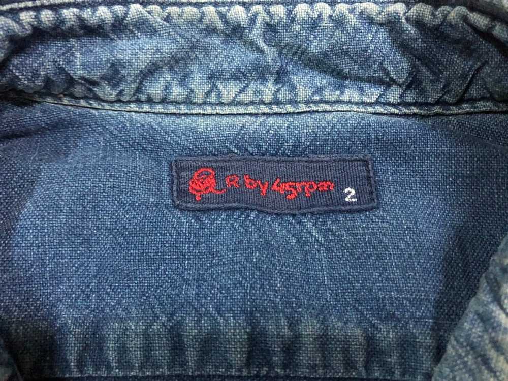 45rpm × Japanese Brand × Vintage 45rpm Indigo Shi… - image 5