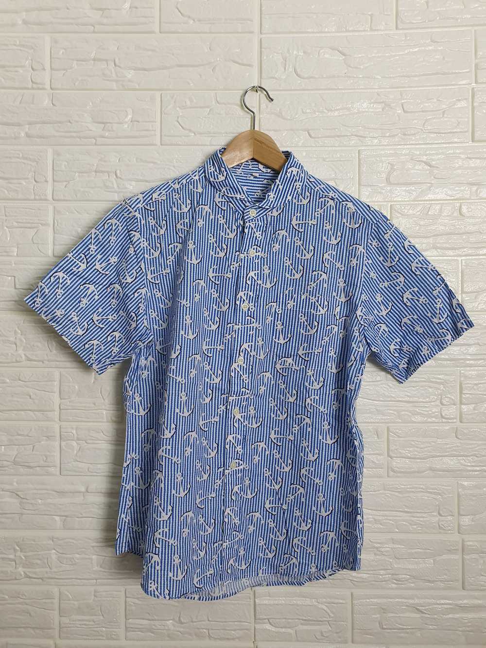 Japanese Beige Rayon Blend Aloha Print Shirt