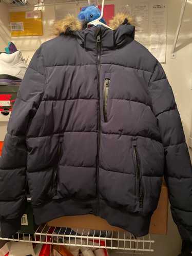 Nautica Nautica navy puffer x fur x vintage