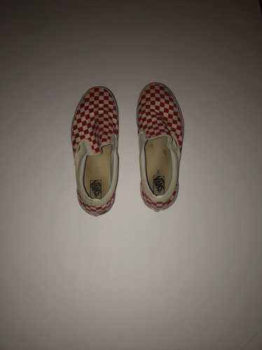 Vans checkered slip ons