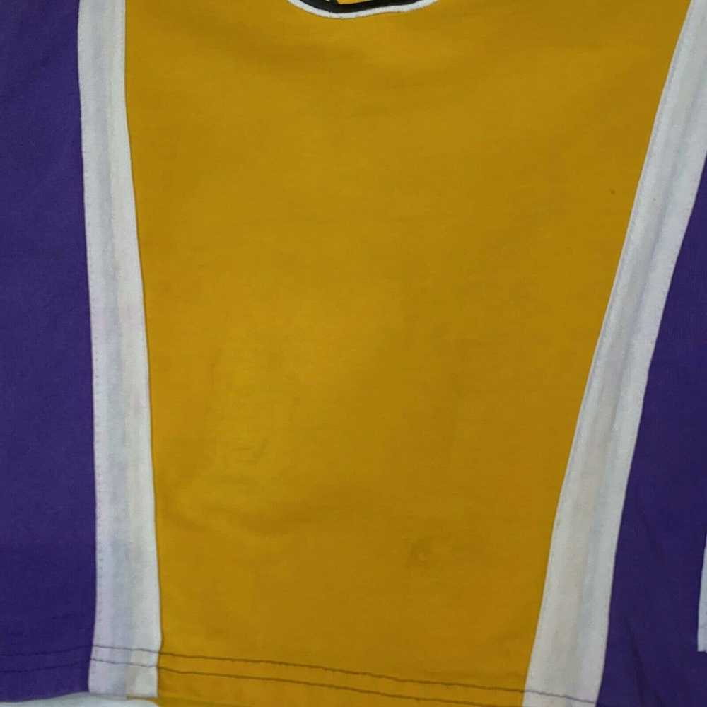 1997 Los Angeles Lakers Kobe Champion NBA Shooting Shirt Size Large – Rare  VNTG