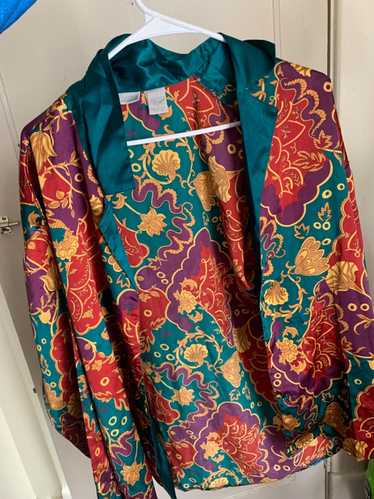 Vintage Exotic vintage Silk button down by lingeri