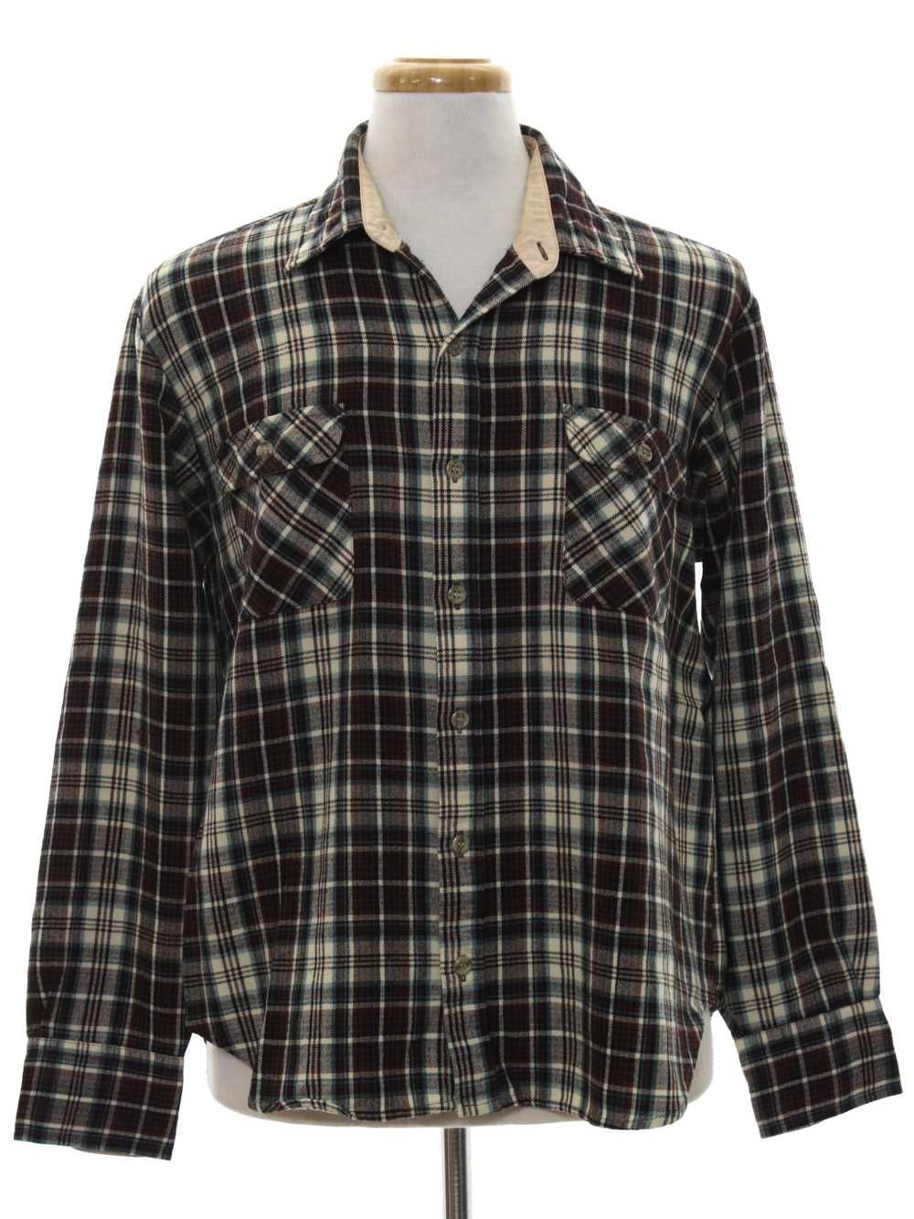 1980 S Arrow Mens Flannel Shirt Gem