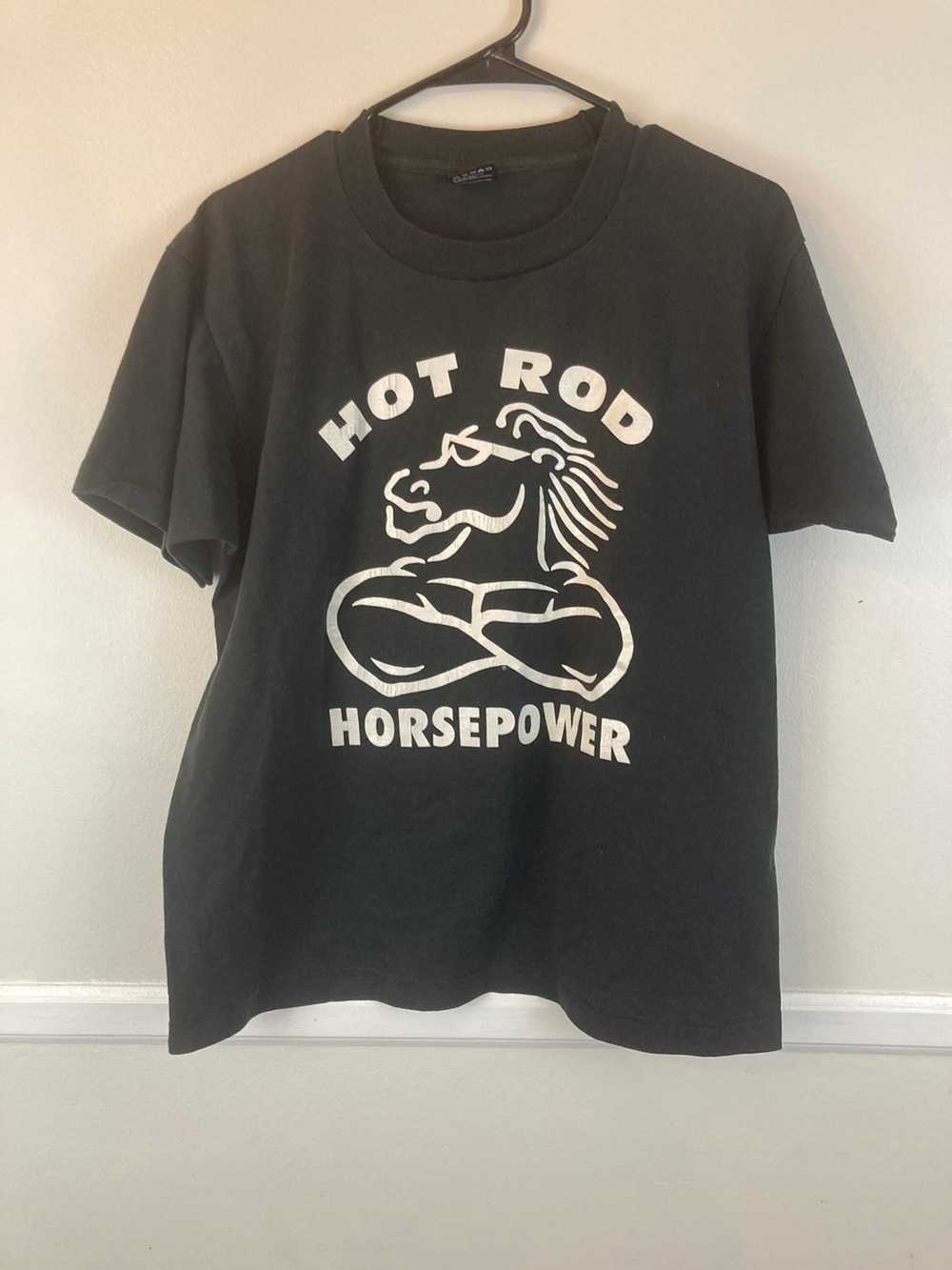 Vintage Hot Rod Horse Power T-Shirt - image 2