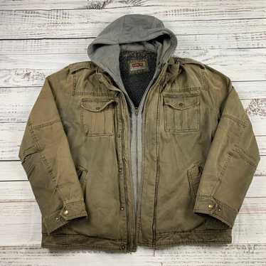 Levi's × Vintage Vintage Levi’s Sherpa hoodie den… - image 1