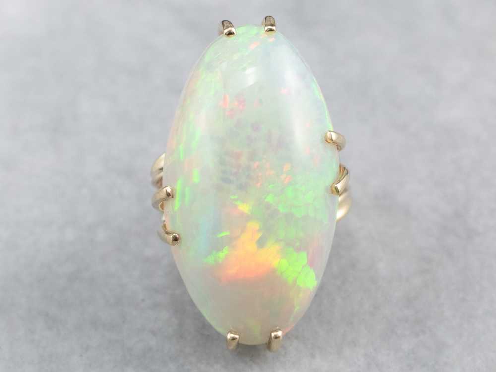 Vintage Opal Cocktail Ring - image 1
