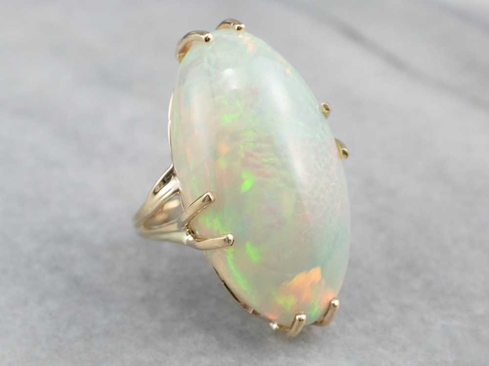 Vintage Opal Cocktail Ring - image 2