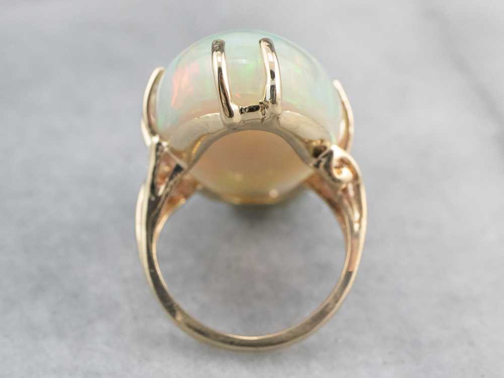 Vintage Opal Cocktail Ring - image 4