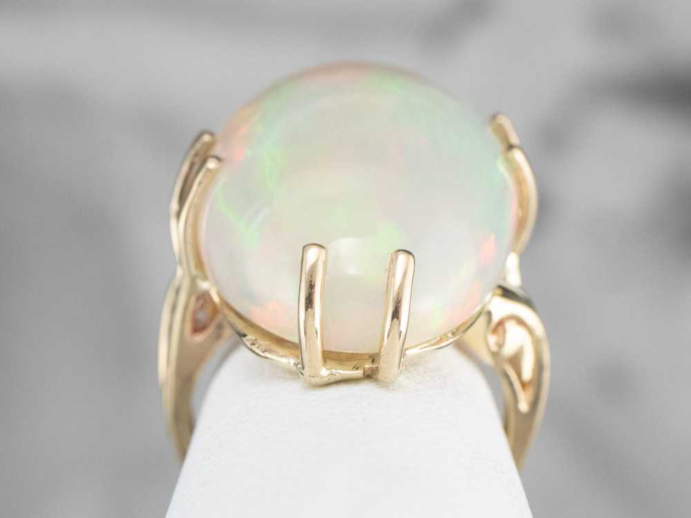 Vintage Opal Cocktail Ring - image 7