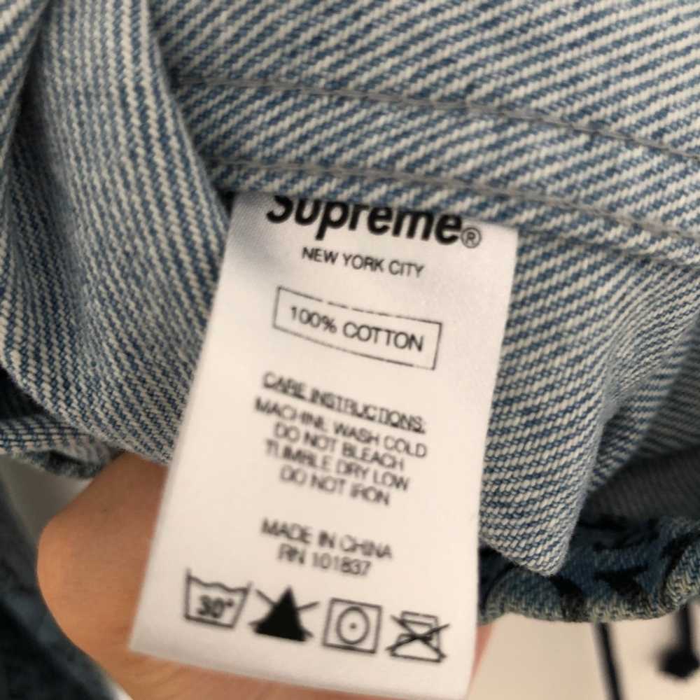 Supreme SUPREME Fuck Em All Denim hoodie jacket - Gem