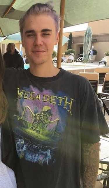 Justin Bieber × Megadeth × Vintage Vintage 1989 ME