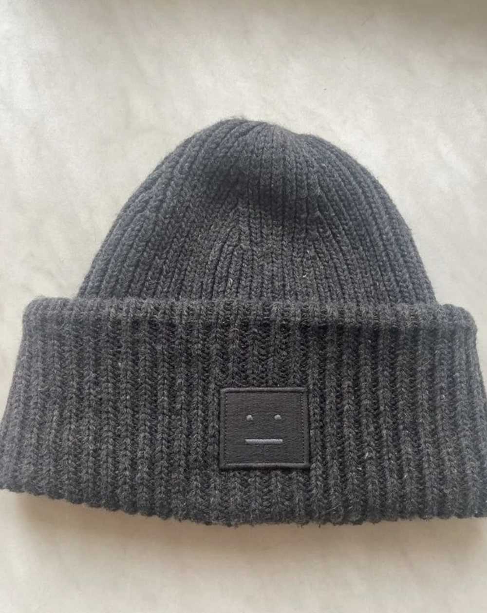 Acne Studios Face Logo Wool Hat - image 1