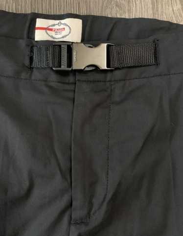 Prada Prada Fastex Belted Tailored Tech Pants