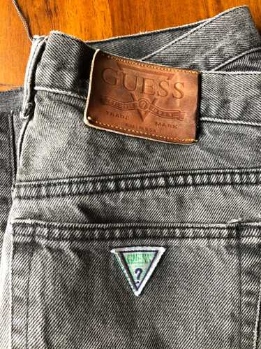 Guess Faded Black Vintage Jeans - cropped