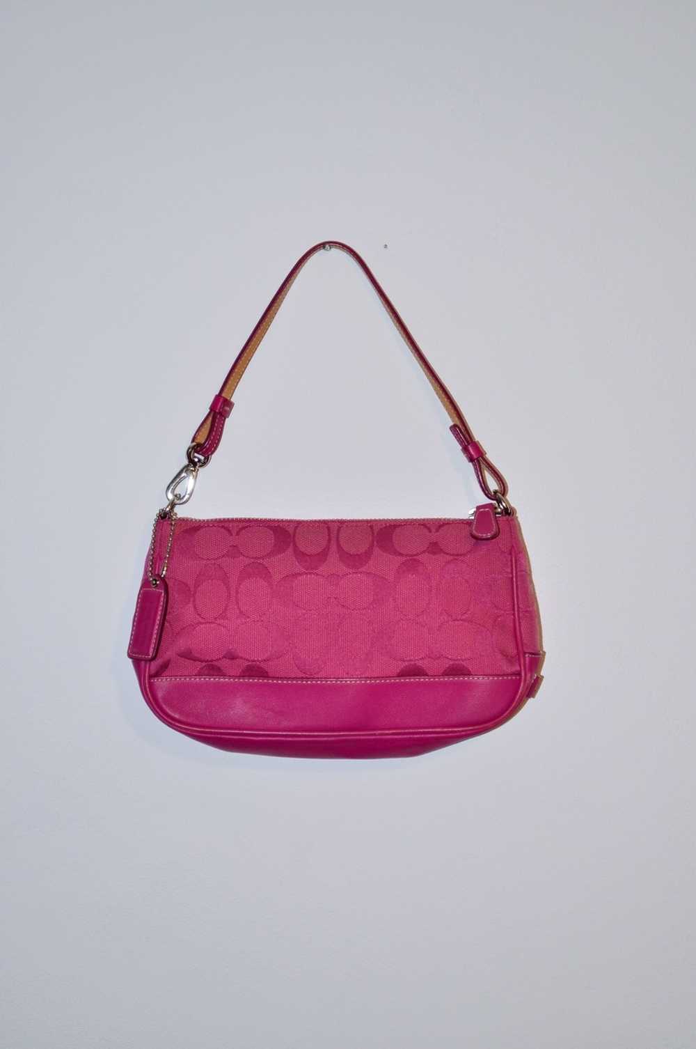 Coach Heritage Purse Cream/Pink Leather Stripe Small Domed Handbag  L0869-13194 | eBay